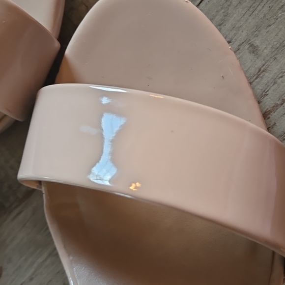 Mix No. 6 Blush Nude Block Heel Sandals Size 6 M Like New - Picture 4 of 13